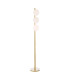 Tauri 3 Light Floor Lamp Matt Gold and Opal Glass-1