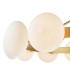 Tauri Ceiling Pendant Matt Gold and Opal Glass-6