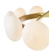 Tauri Ceiling Pendant Matt Gold and Opal Glass-7