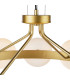 Tauri Ceiling Pendant Matt Gold and Opal Glass-8