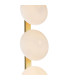 Tauri 3 Light Floor Lamp Matt Gold and Opal Glass-6
