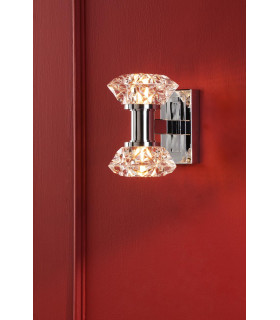 Tiana Wall Light Polished Chrome and Faceted Acrylic-2