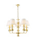 Tilda 5 Light Ceiling Pendant Satin Gold With Shade-1