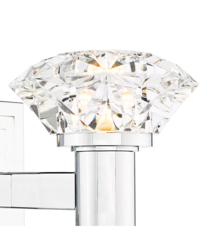 Tiana Wall Light Polished Chrome and Faceted Acrylic-6