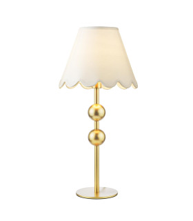 Tilda Table Lamp Satin Gold With Shade-1