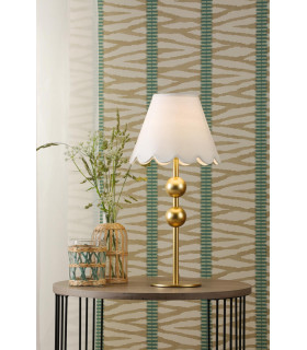 Tilda Table Lamp Satin Gold With Shade-2