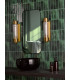 Tommaso Bathroom Wall Light Antique Bronze and Ribbed Glass IP44-3