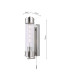 Tommaso Bathroom Wall Light Polished Nickel and Ribbed Glass IP44-4