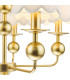 Tilda 5 Light Ceiling Pendant Satin Gold With Shade-8