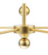 Tilda 5 Light Ceiling Pendant Satin Gold With Shade-9