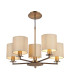 Tyler 5 Light Armed Ceiling Pendant Antique Bronze With Shade