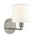 Tyler Wall Light Satin Nickel With Shade