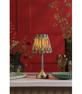 Virgil Rechargeable Table Lamp Matt Antique Brass With Shade LED-2