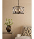 Zoelle 5 Light Ceiling Pendant Matt Black and Crystal-2