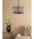 Zoelle 5 Light Ceiling Pendant Matt Black and Crystal-3