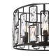 Zoelle 5 Light Ceiling Pendant Matt Black and Crystal-6