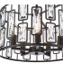 Zoelle 5 Light Ceiling Pendant Matt Black and Crystal-8
