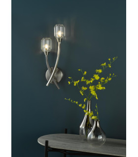 Zonda Wall Light Brushed Nickel and Crystal-2