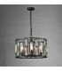 Zoelle 5 Light Ceiling Pendant Matt Black and Crystal-9