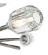 Zonda 3 Light Semi-Flush Brushed Nickel and Crystal-4