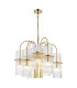 Eniola 9 Light Ceiling Pendant Natural Brass and Glass-1