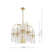 Eniola 9 Light Ceiling Pendant Natural Brass and Glass-4