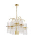 Eniola 9 Light Ceiling Pendant Natural Brass and Glass-5