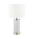 Enrico Rechargeable Table Lamp Polished Nickel and Glass With Shade LED-1