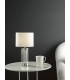 Enrico Rechargeable Table Lamp Polished Nickel and Glass With Shade LED-2