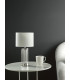 Enrico Rechargeable Table Lamp Polished Nickel and Glass With Shade LED-3