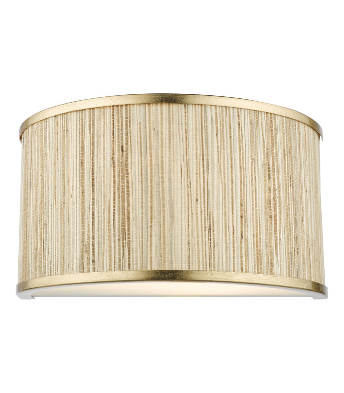 Fenella Wall Light Gold Leaf and Seagrass-1