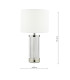 Enrico Rechargeable Table Lamp Polished Nickel and Glass With Shade LED-4