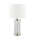 Enrico Rechargeable Table Lamp Polished Nickel and Glass With Shade LED-5