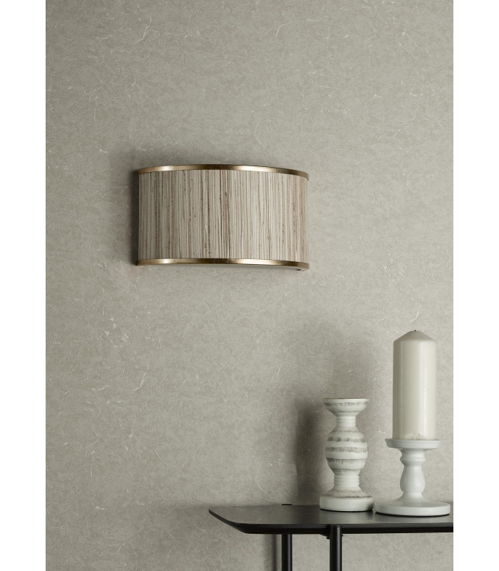 Fenella Wall Light Gold Leaf and Seagrass-3