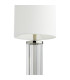 Enrico Rechargeable Table Lamp Polished Nickel and Glass With Shade LED-6