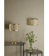 Fenella Wall Light Gold Leaf and Seagrass-5