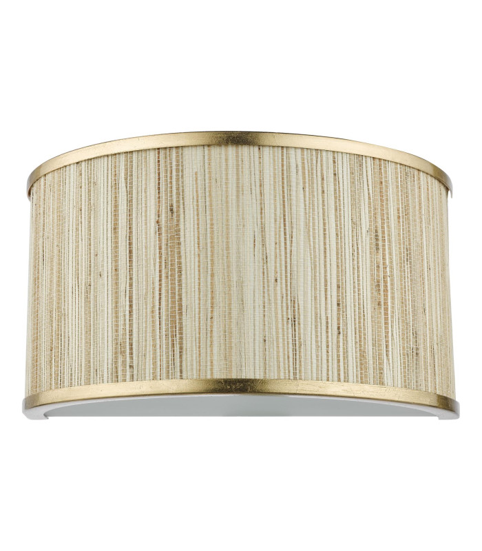 Fenella Wall Light Gold Leaf and Seagrass-7