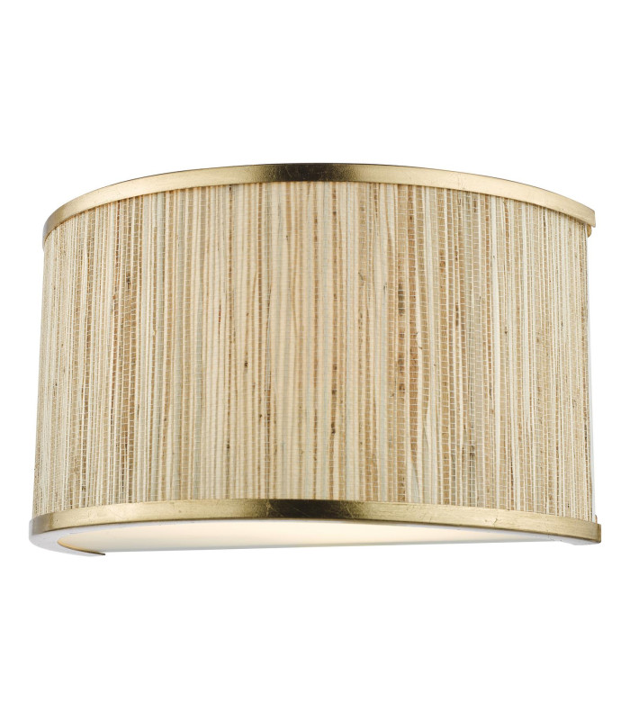 Fenella Wall Light Gold Leaf and Seagrass-8