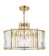 Kiran 5 Light Ceiling Pendant Natural Brass and Crystal-1