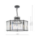 Kiran 5 Light Ceiling Pendant Satin Black and Crystal-4