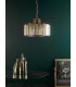 Kiran 5 Light Ceiling Pendant Natural Brass and Crystal-3