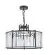 Kiran 5 Light Ceiling Pendant Satin Black and Crystal-5