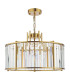 Kiran 5 Light Ceiling Pendant Natural Brass and Crystal-5