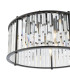 Kiran 5 Light Ceiling Pendant Satin Black and Crystal-7