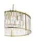 Kiran 5 Light Ceiling Pendant Natural Brass and Crystal-6