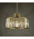 Kiran 5 Light Ceiling Pendant Natural Brass and Crystal-7