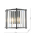 Kiran Wall Light Satin Black and Crystal-4