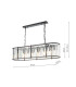 Kiran 7 Light Bar Ceiling Pendant Satin Black and Crystal-4