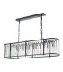Kiran 7 Light Bar Ceiling Pendant Satin Black and Crystal-5