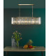 Kiran 7 Light Bar Ceiling Pendant Natural Brass and Crystal-2